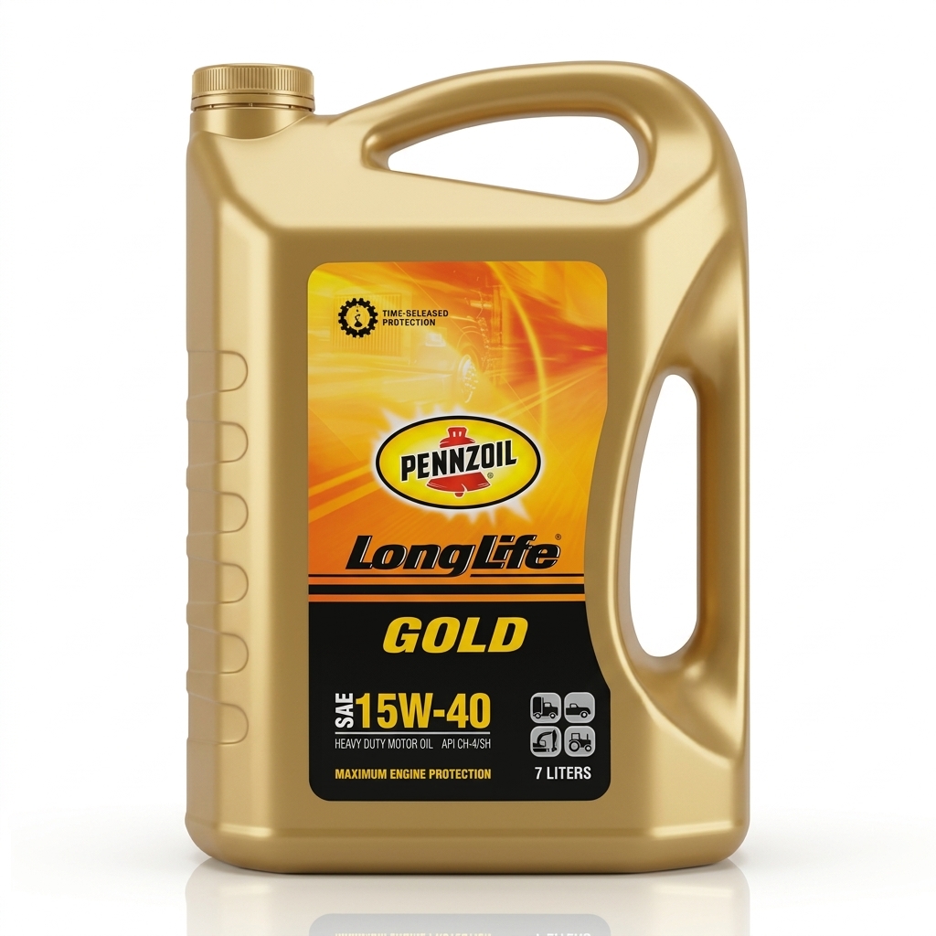 Pennzoil LongLife Gold Heavy Duty SAE 15W-40 CH-4/SH – 7 Liters