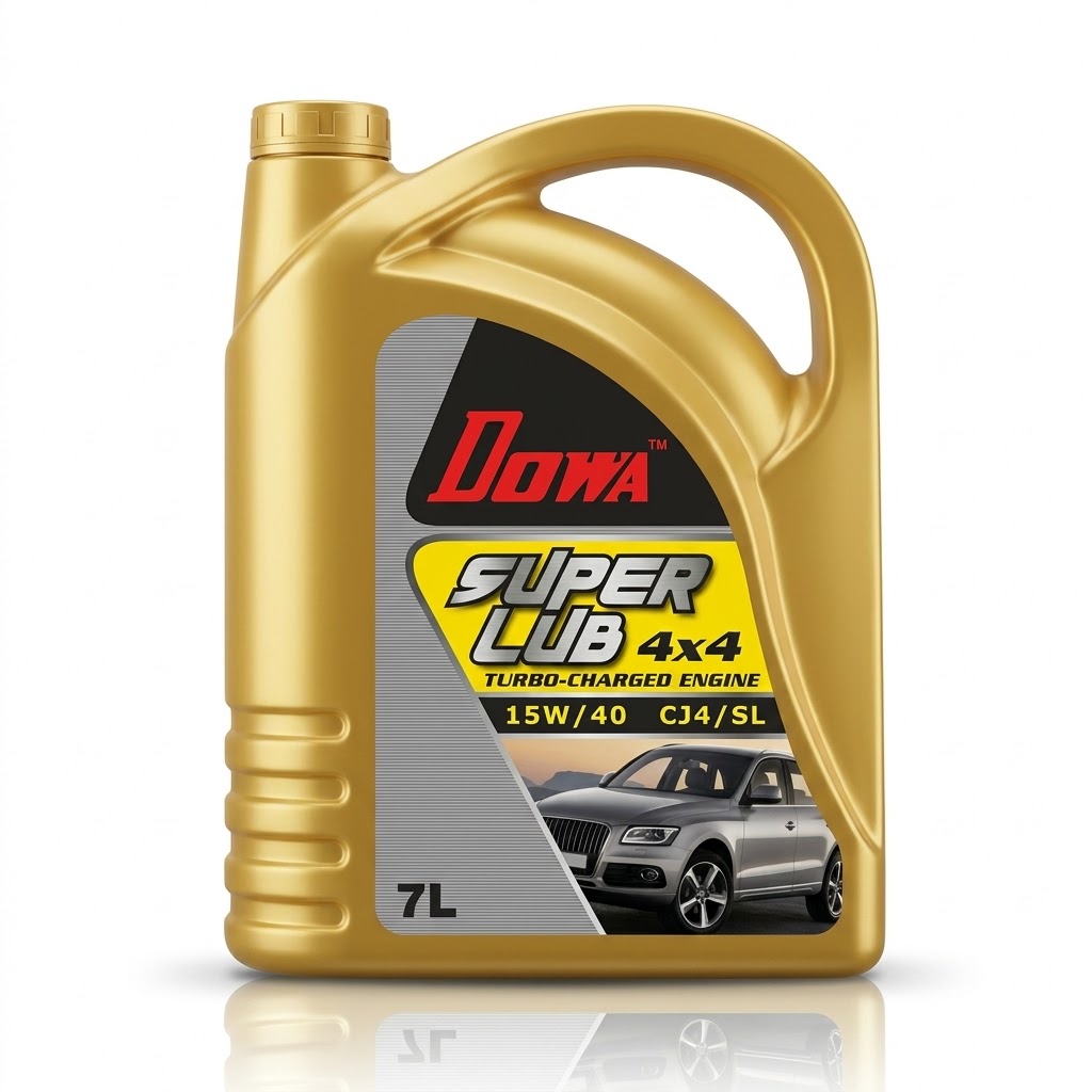 DOWA SUPER LUB 4×4 Turbo-Charged Engine Oil SAE 15W-40 CJ-4/SL – 7 Litres