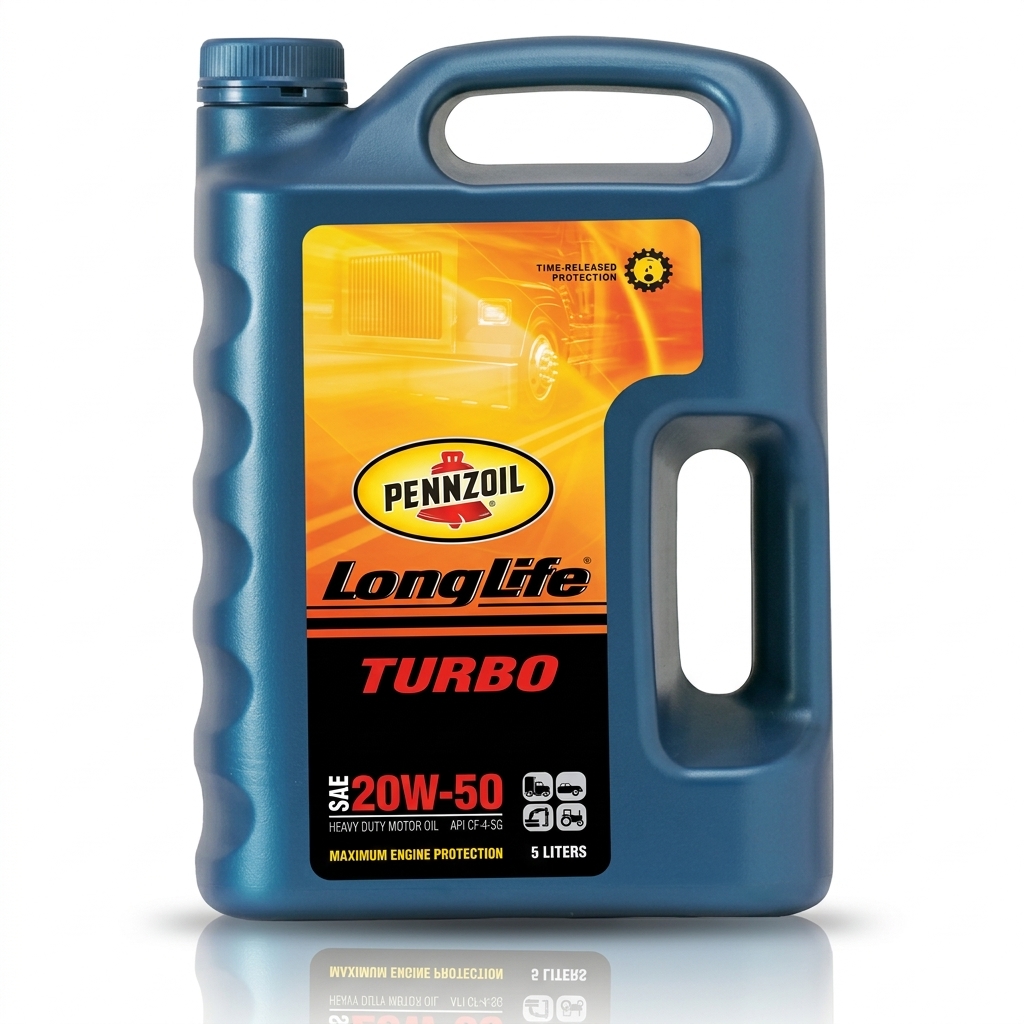 Pennzoil LongLife TURBO Heavy Duty SAE 20W-50 CF-4/SG – 5 Liters