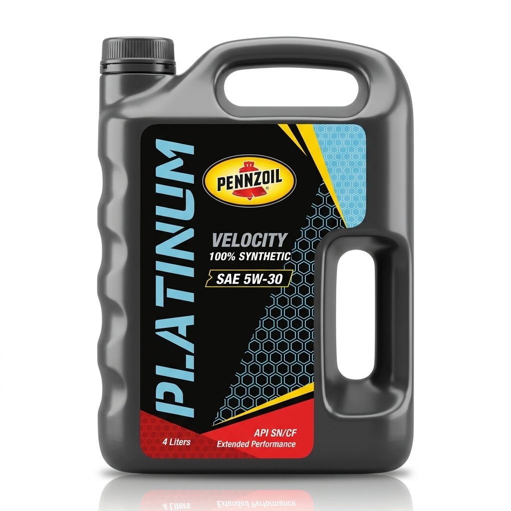 Pennzoil Platinum VELOCITY 100% Synthetic Engine Oil 5W-30 SN/CF – 4 Liters
