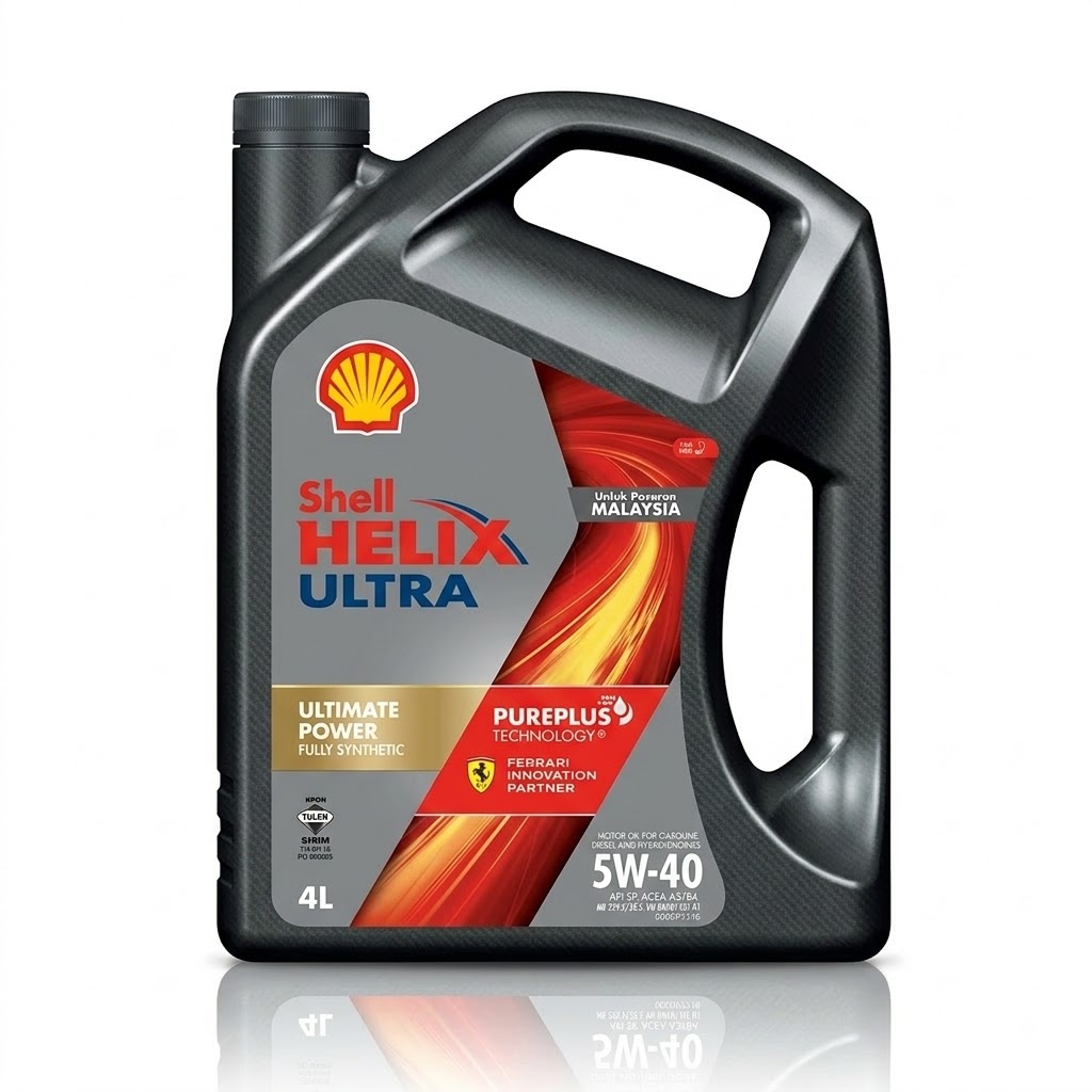 Shell Helix Ultra Fully Synthetic Engine Oil 5W-40 – 4 Litres